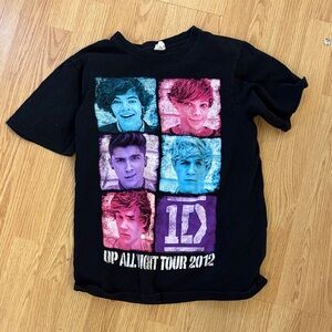 Anvil Black Tee with Colorful Graphic Design